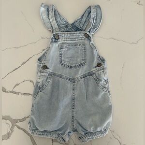 Baby Gap girls Denim Overalls size 18-24 months
